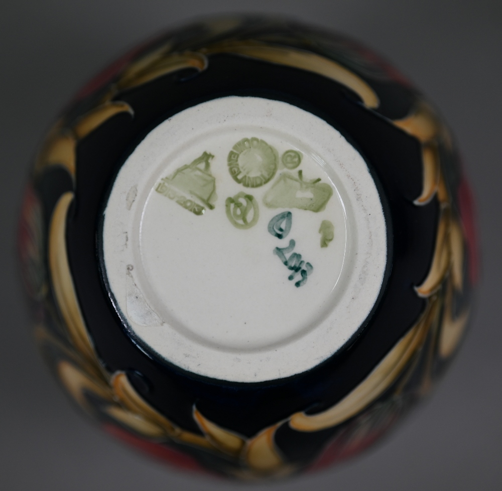 A boxed Moorcroft 'Spanish Pattern' vase 2013, 13.5 cm high - Image 4 of 4