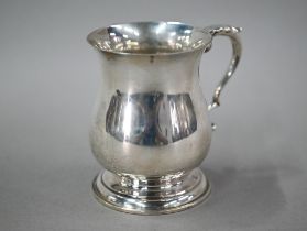 A small silver baluster mug in the Georgian taste, Francis Howard Ltd, Sheffield 1968, 7oz, 9.5cm