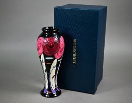 A boxed Moorcroft 'Bellahouston' vase by Emma Bossons, 2014