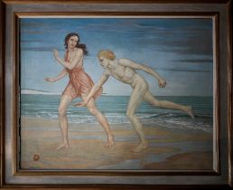 Margaret Maitland Howard (1898-1983) - 'Adam and Eve', oil on canvas, signed lower right, 90 x 116