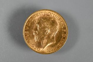 A George V gold sovereign dated 1913