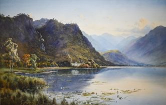 Edward H Thompson (1879-1949) - 'The Gateway to Borrowdale, Waterlily Bay, Derwentwater at