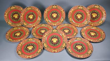 A set of twelve Rosenthal for Versace Studio-Linie 'Medusa' 31 cm diam dinner plates
