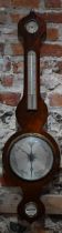 Routledge, Carlisle, a Victorian mahogany barometer, with silvered fittings, a/f, 94 cm long x 25.