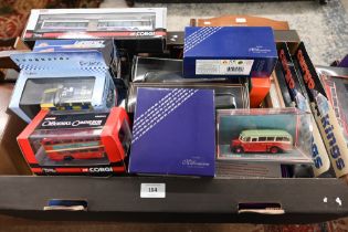 Twenty-two boxed Corgi model vehicles and various others including Matchbox, Gilbow etc (box)