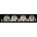 A set of eighteen Royal Doulton 'Brambly Hedge' figures to/w four wall-plates (22)