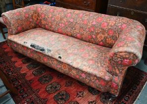 A Victorian Chesterfield sofa - for re-covering