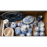 A quantity of modern Spode Italian pattern china, including storage jars, tea wares etc, to/w a