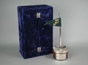 A scarce Commonwealth Expeditions (Comex) Green Pennant, featuring a silver-plated flagpole on