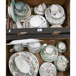 A Minton Haddon Hall part dinner/tea service, to/w various other decorative tablewares (2 boxes)
