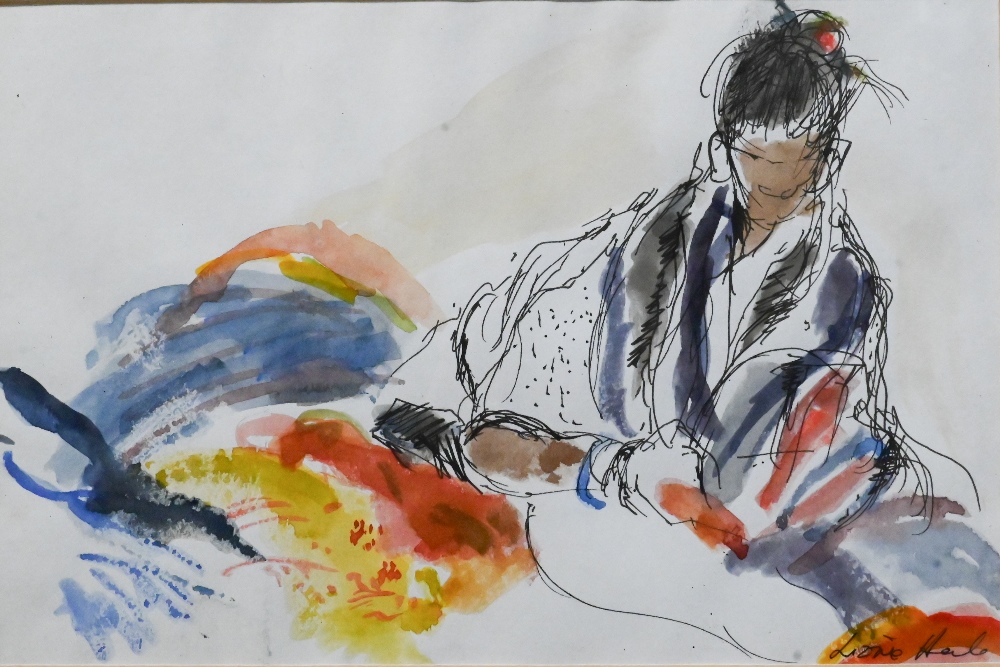 Ferelith Molteno - A collection of various watercolour studies to/w Lizzie Hall - figuratuve - Image 8 of 13