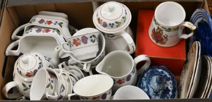 A quantity of Adams 'Old Colonial' tableware including tea and coffee pots, two gravy boats on
