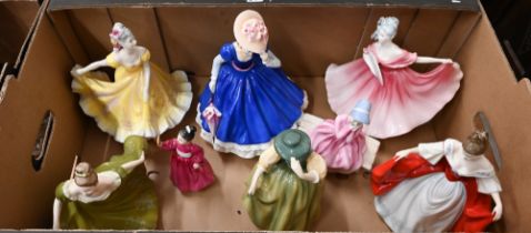 Eight various Royal Doulton figures