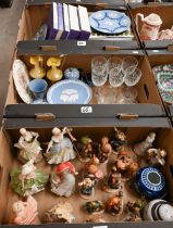 Six Wedgwood Nursery Rhyme figures, twelve Goebels Hummell figures, various Jasperware, Christmas