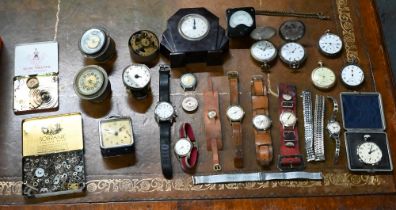 A box of assorted vintage and later watches including Medana; Smiths Astral; Eloga; Smiths Deluxe;