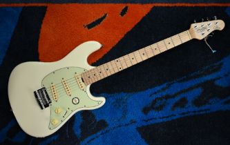 A Music man 'Sterling' Strat-type electric guitar with gig-bag