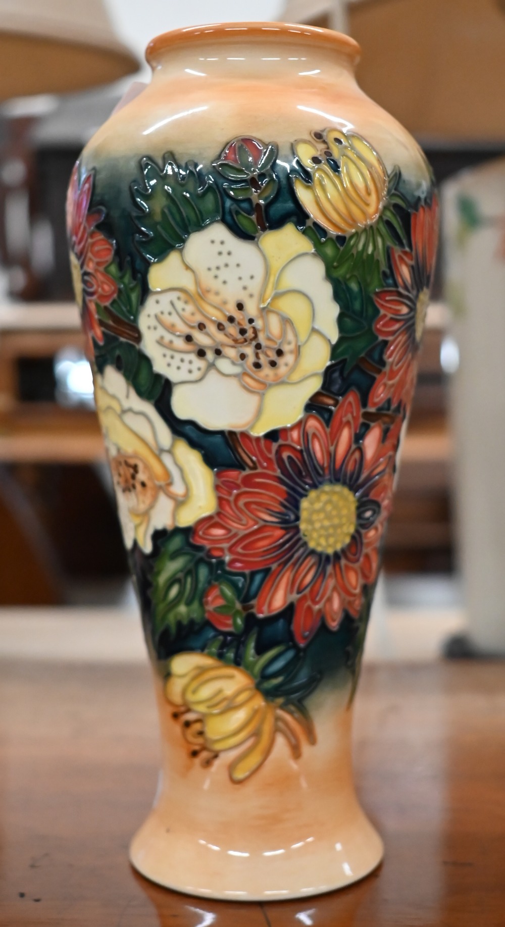 A Moorcroft floral-decorated vase by E Bossons (1997), 20.5 cm - Image 2 of 3