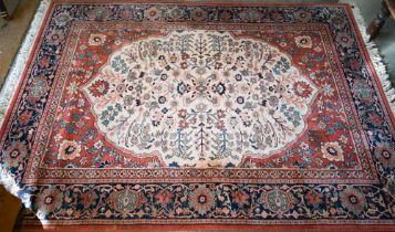 A small modern machine-made 'Royal Kashan' Persian design rug, 240 x 170 cm