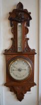 Comitti & Sons, London, a late 19th century barometer