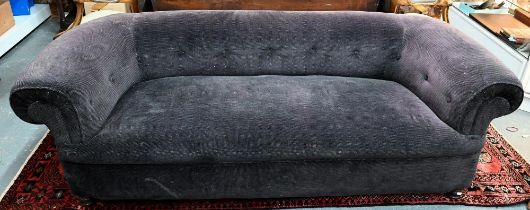 A refurbished traditional Chesterfield sofa, 200 cm wide