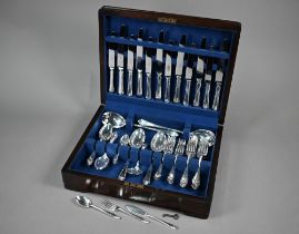 A canteen of Mappin & Webb epns Pembroke pattern flatware and cutlery for six settings (little used)