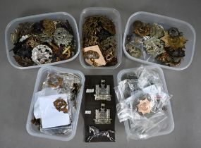 A collection of approx 200 British military cap badges, shoulder titles, rank badges and insignia,