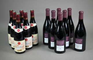 Six bottles of E Guigal, Cotes du Rhone, France, 2010 to/w seven bottles of Stephane Robert, Saint-