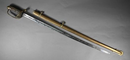 A Victorian Royal Field Artillery officer's sword by Henry Wilkinson, with 84 cm etched blade and