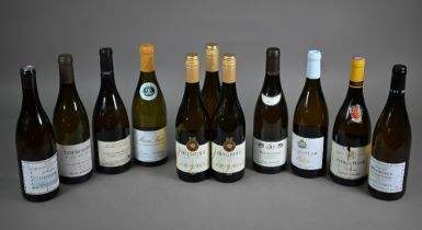 Eleven bottles of white wine - three bottles of Viognier, Pays D'Oc, France, 2022; Macon-Lugny,