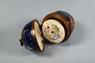 Georg Hoser, Wien an early 19th century verge watch No. 736, with enamelled figural dial within a