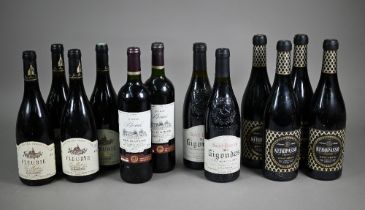 Twelve bottles of red wine - four bottles of Biscardo, Neropasso originale, Rosso Veneto, Italy,