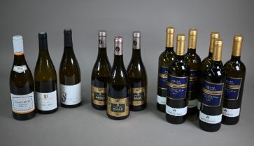 Twelve bottles of white wine: six bottles of Pallio di San Floriano Terre Monte Schiavo, Italy,