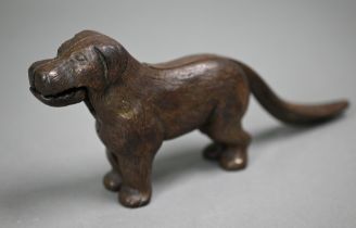 A cast iron novelty 'dog' nutcracker, 23 cm long