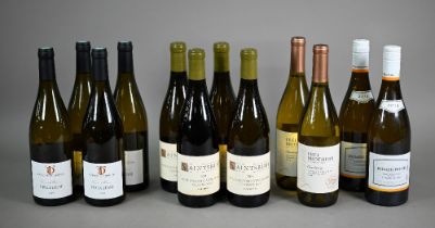 Twelve bottles of white wine - four bottles of Vira-Clessé, Domaine la Troupe, Burgundy, France,