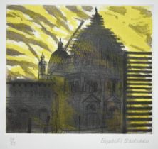 After Elizabeth Blackadder (1931-2021) - 'Salute church - Venice in a thunderstorm', ltd edition