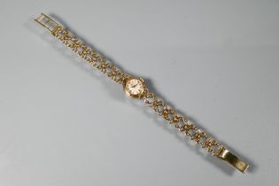 A vintage 9ct gold Rolex Tudor bracelet watch, 16.6g all-in