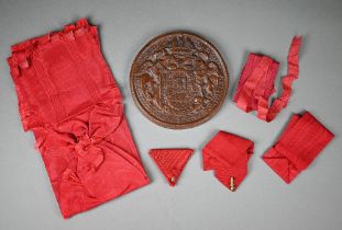 Imperial Order of Franz Joseph (1849), a selection of original old silk ribbons