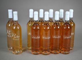 Eleven (nine 2010 and two 2015) bottles of Chateau Leoube, Rose de Leoube, Cotes de Provence, France