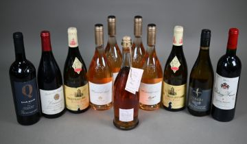 Eleven bottles of red, white and rosé wine including Chateau Musar 2011, Gairanne, Cotes du Rhone