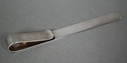 An Asprey & Co silver bookmark, London 1923, 1.5oz, 16.5cm long