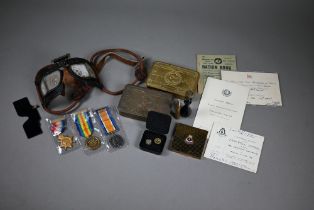 A World War I medal trio, 1914/15 star, British war medal and Victory medal (Pip, Squeak and