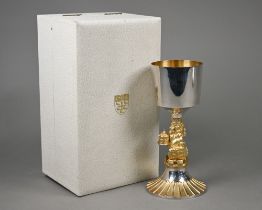 An Aurum silver and parcel gilt Westminster Goblet, commemorating 1977 Silver Jubilee, London