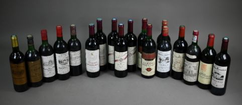 A mixed selection of sixteen various French clarets 1971-2004, to/w two bottles of Romanian Cabernet