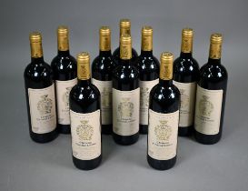 Ten bottles of Chateau Gruand Larosey Le Vin Des Rois Le Roiders vins, Saint Julien, Bordeaux, all