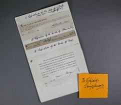 Three signatures of Royal Dukes - Albert Duke of York (latterly George VI), 1925, Henry Duke of