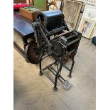 An Adana pedal powered letter press