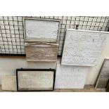 After Eric Gill The Alphabet and numerals Plaster relief of the original marble panel Together with