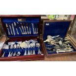 An Elkington electroplated part flatware service, cased,