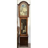 A modern Fenclocks longcase clock, with a moonphase dial,