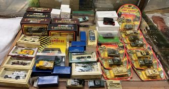 A collection of model cars including Corgi Cars of the 50's, Days Gone models,